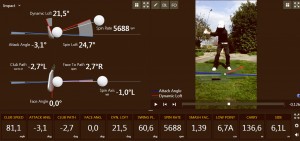 Trackman capture d'écran Paul Lambersens golf haute savoie Genève prof cours leçon
