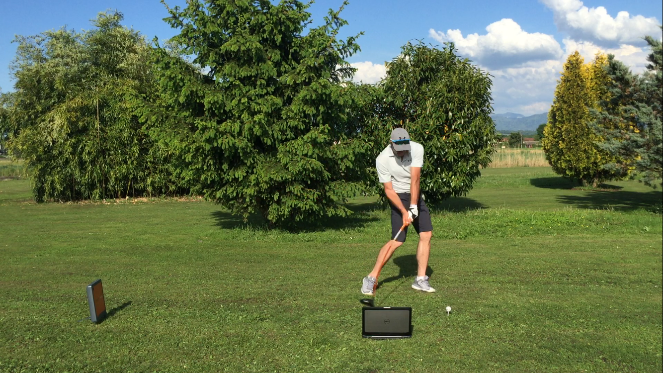 golf cours leçon trackman vidéo