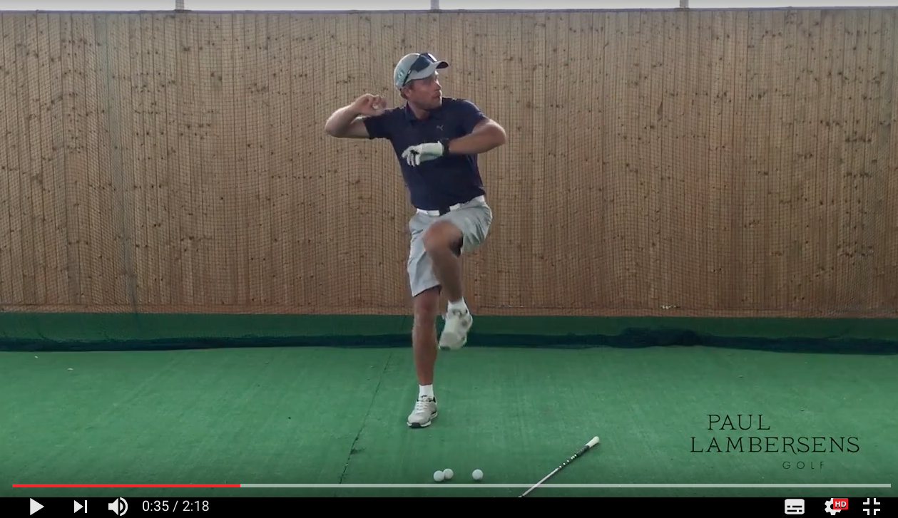 exercice vidéo golf transfert