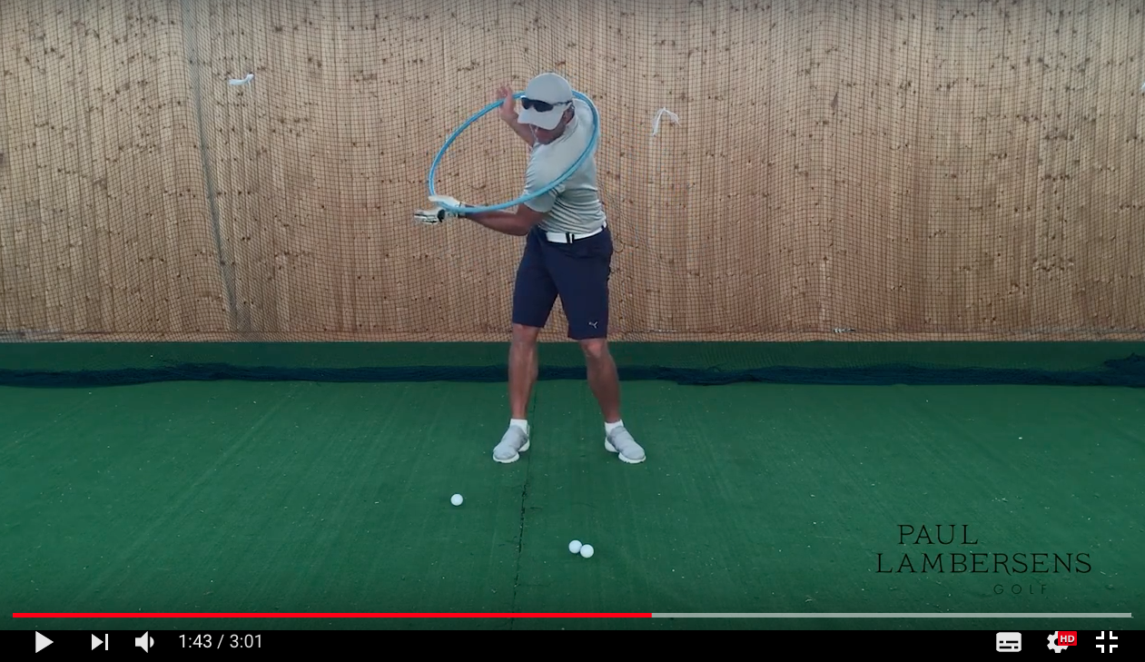 exercice golf angle backswing plan