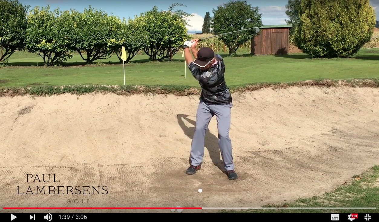 sortie de bunker golf exercice facile
