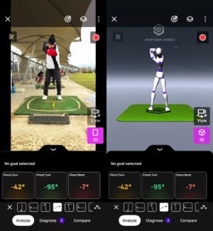 Analyse de swing 3D